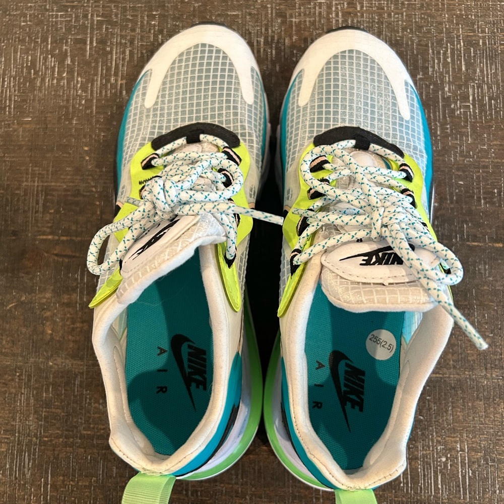 Nike Men’s Air Running Sneakers - White Teal Neon